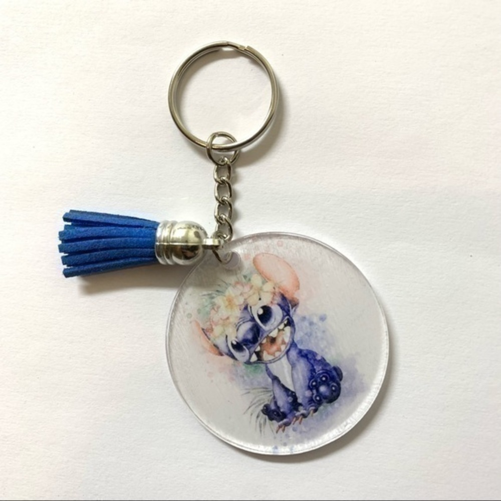 Disney Aloha Stitch keychain purse charm new